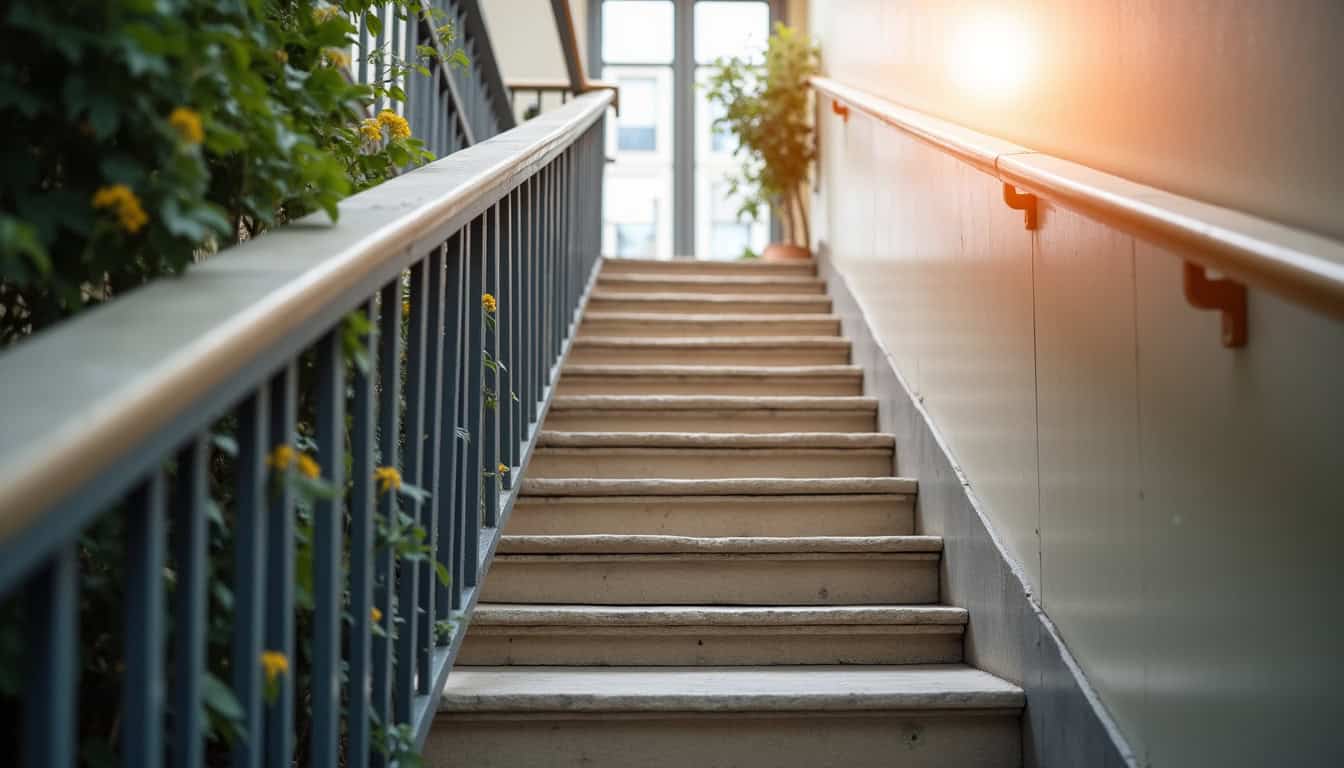 Installation d’un monte-escalier droit sur un escalier rectiligne à Pfulgriesheim
