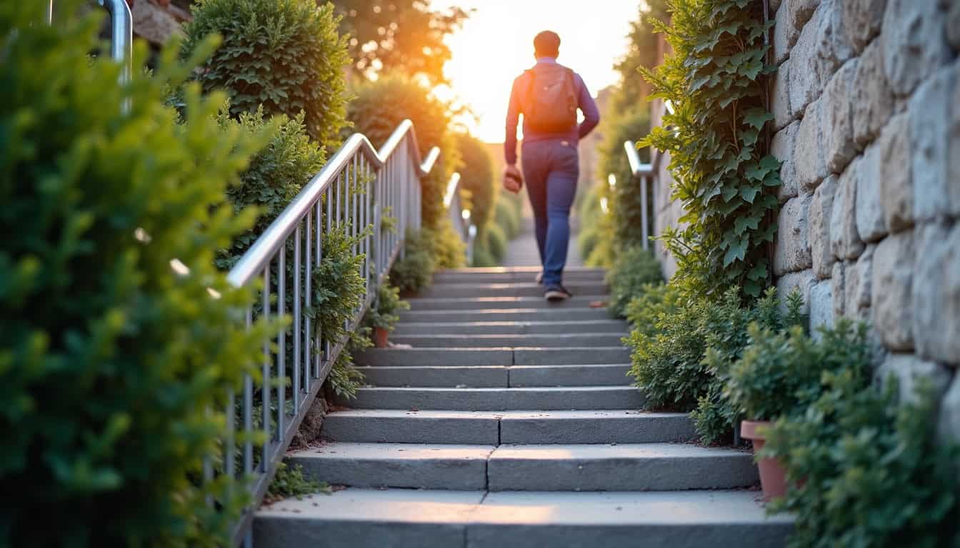 Installation d’un monte-escalier droit sur un escalier rectiligne à Saint-Ouën-des-Toits