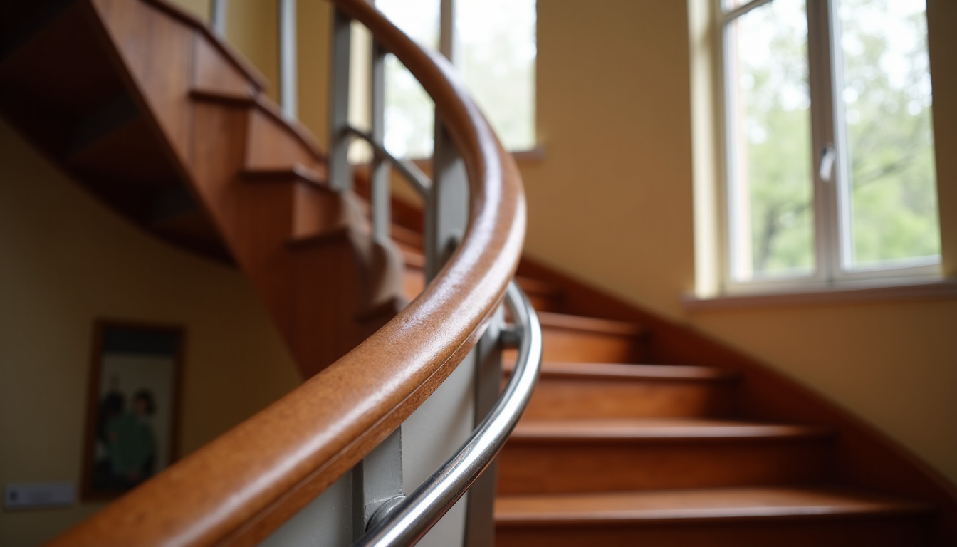 Installation d’un monte-escalier sur un escalier tournant à Roumare