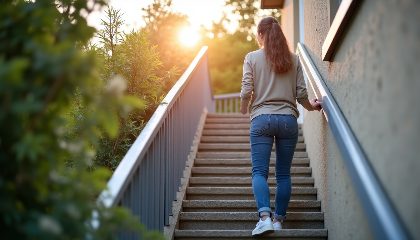 Installation d’un monte-escalier sur un escalier tournant dans une maison à Nogent-le-Roi
