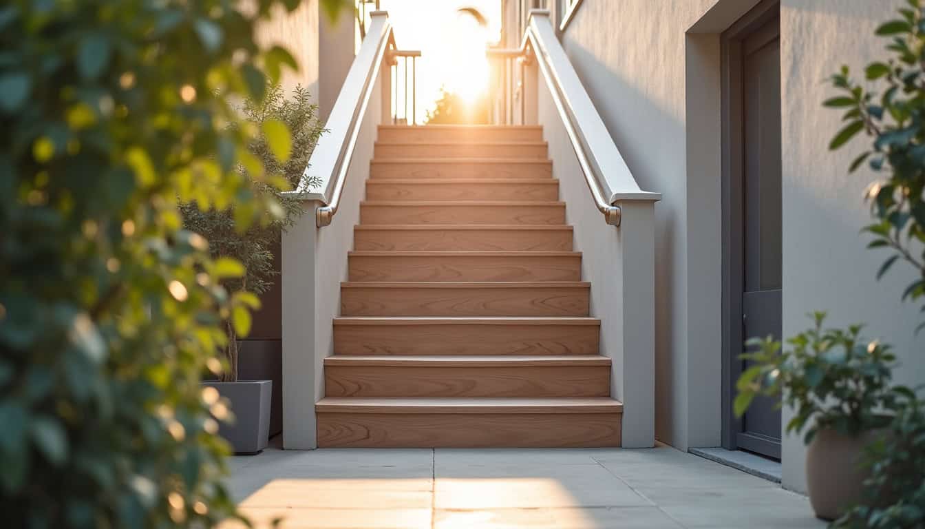 Installation d’un monte-escalier tournant dans une maison à Chaumont-en-Vexin