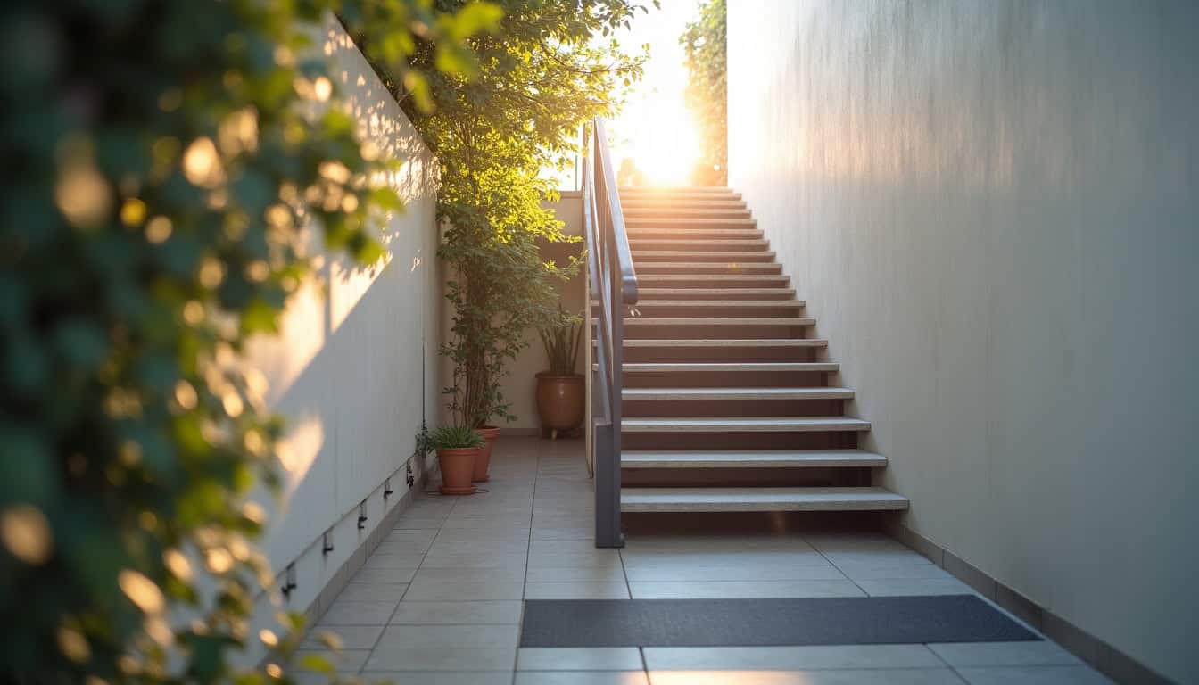 Installation d’un monte-escalier tournant dans une maison de Soisy-sur-École