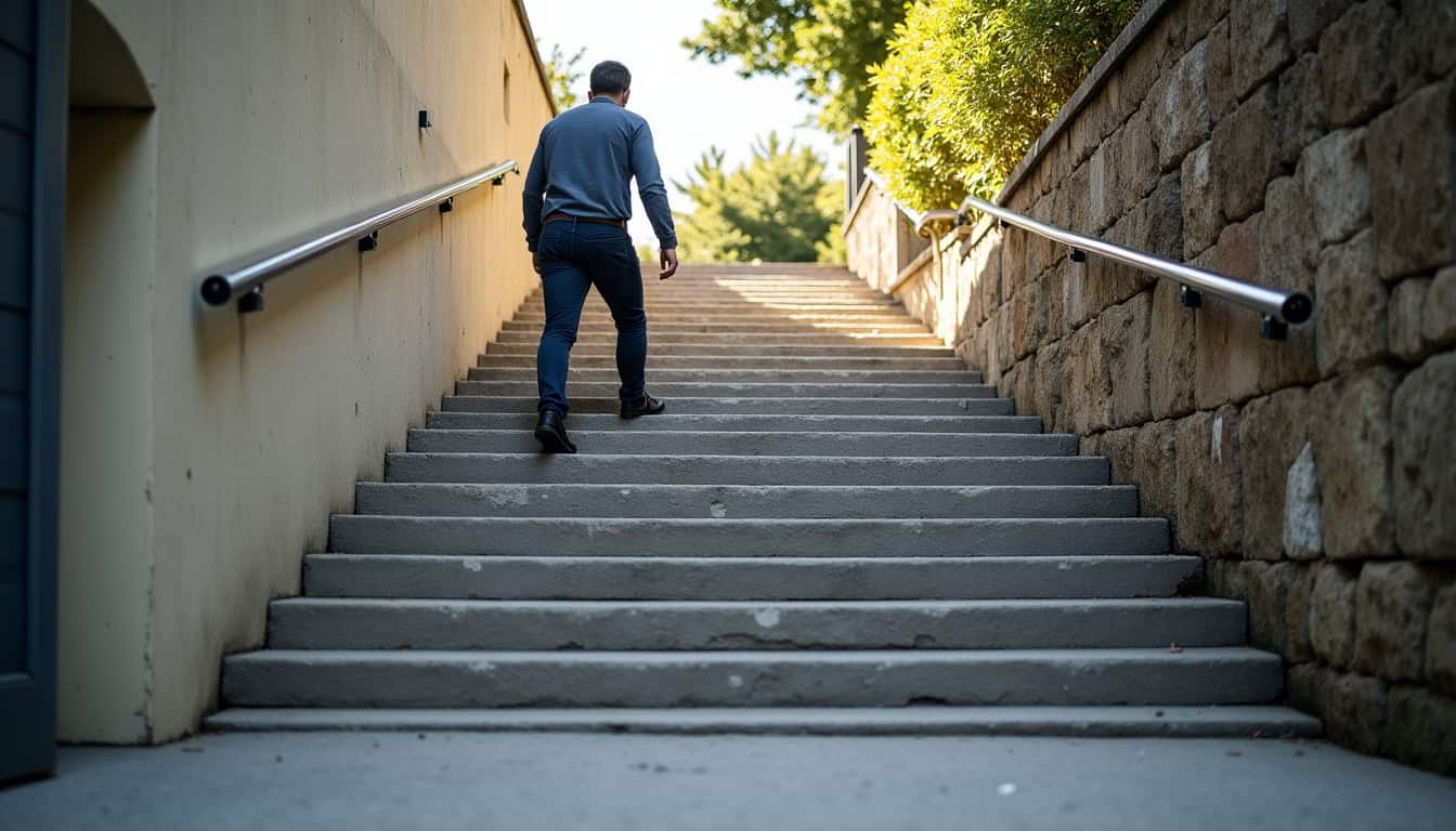 Installation d’un siège monte-escalier sur un escalier droit à Bagard