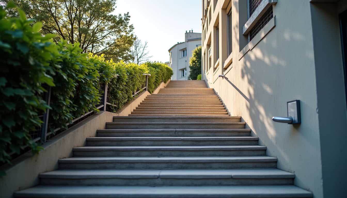 Monte-escalier droit 1000 avec rail étroit et fonctionnalités modernes