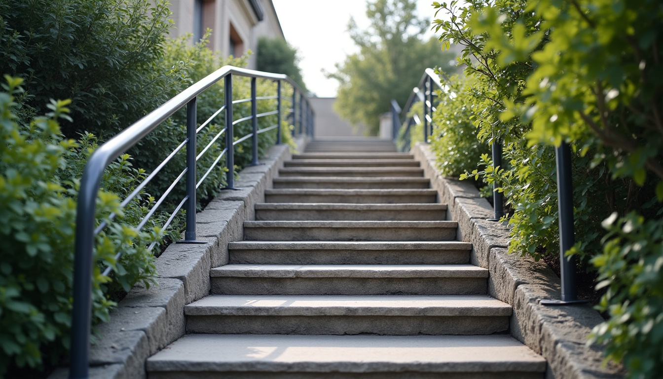 Monte-escalier droit en cours d
