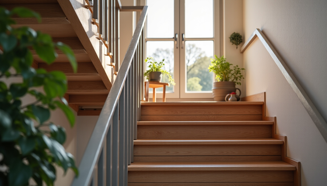 Monte-escalier droit en fonctionnement dans une maison typique de la Drôme