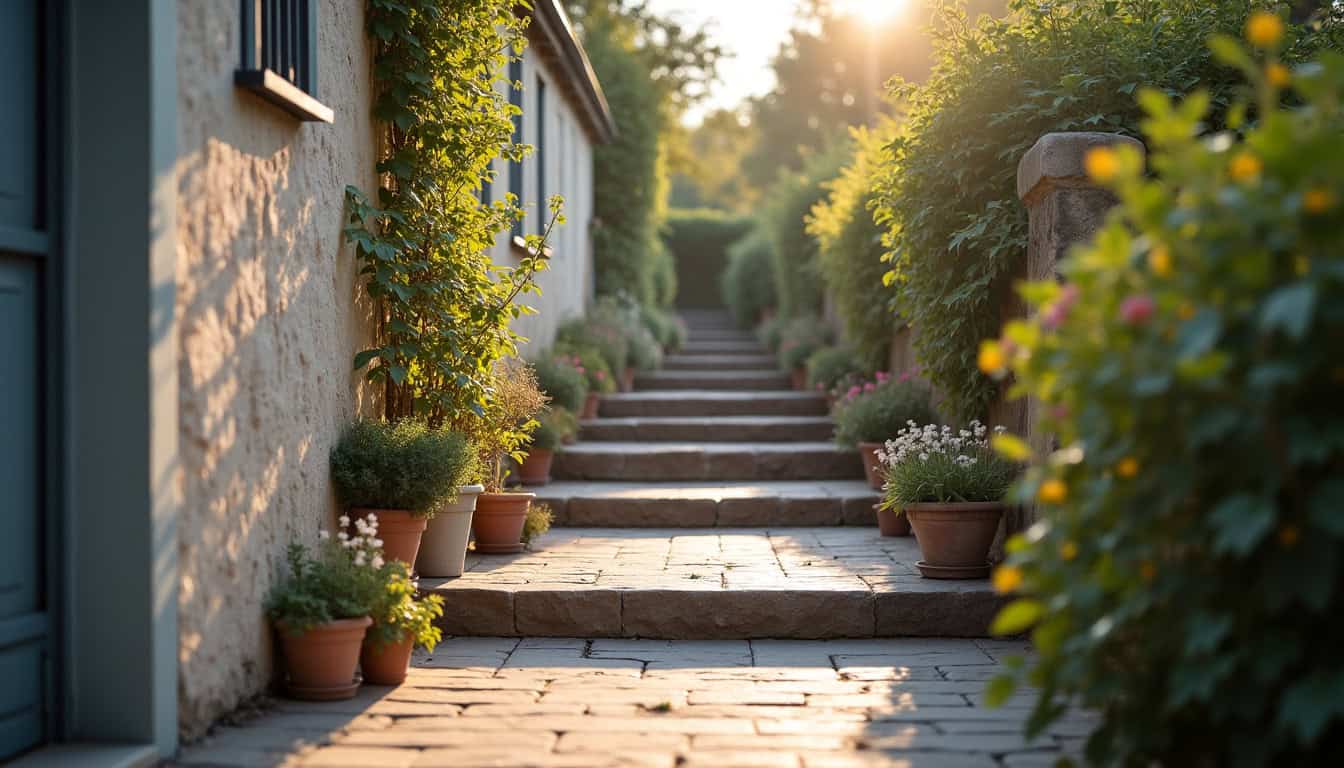 Monte-escalier droit installé dans une maison ancienne à Nercillac