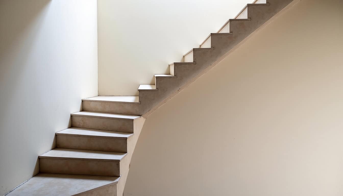 Monte escalier droit installé dans une maison ancienne à Seilhac, intégré discrètement à l’escalier