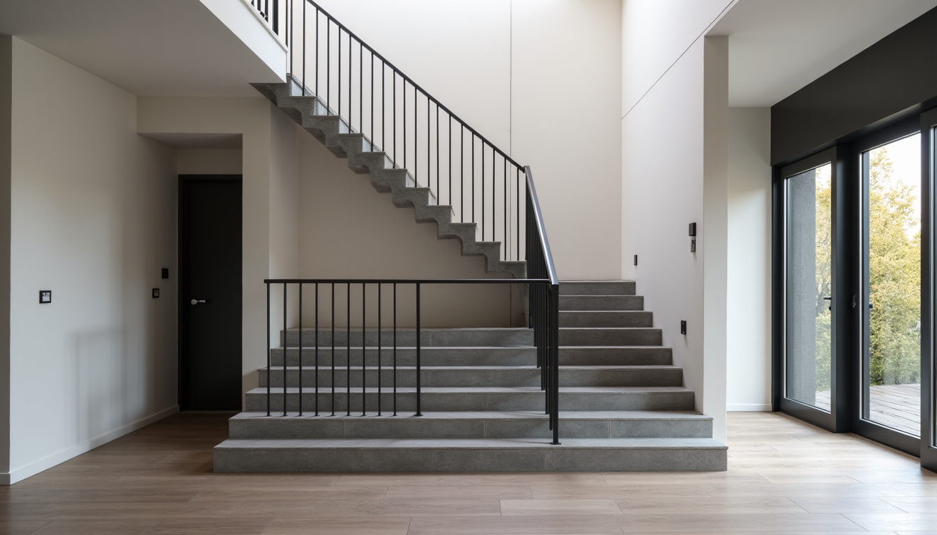 Monte-escalier droit installé dans une maison de Rousson, en cours d