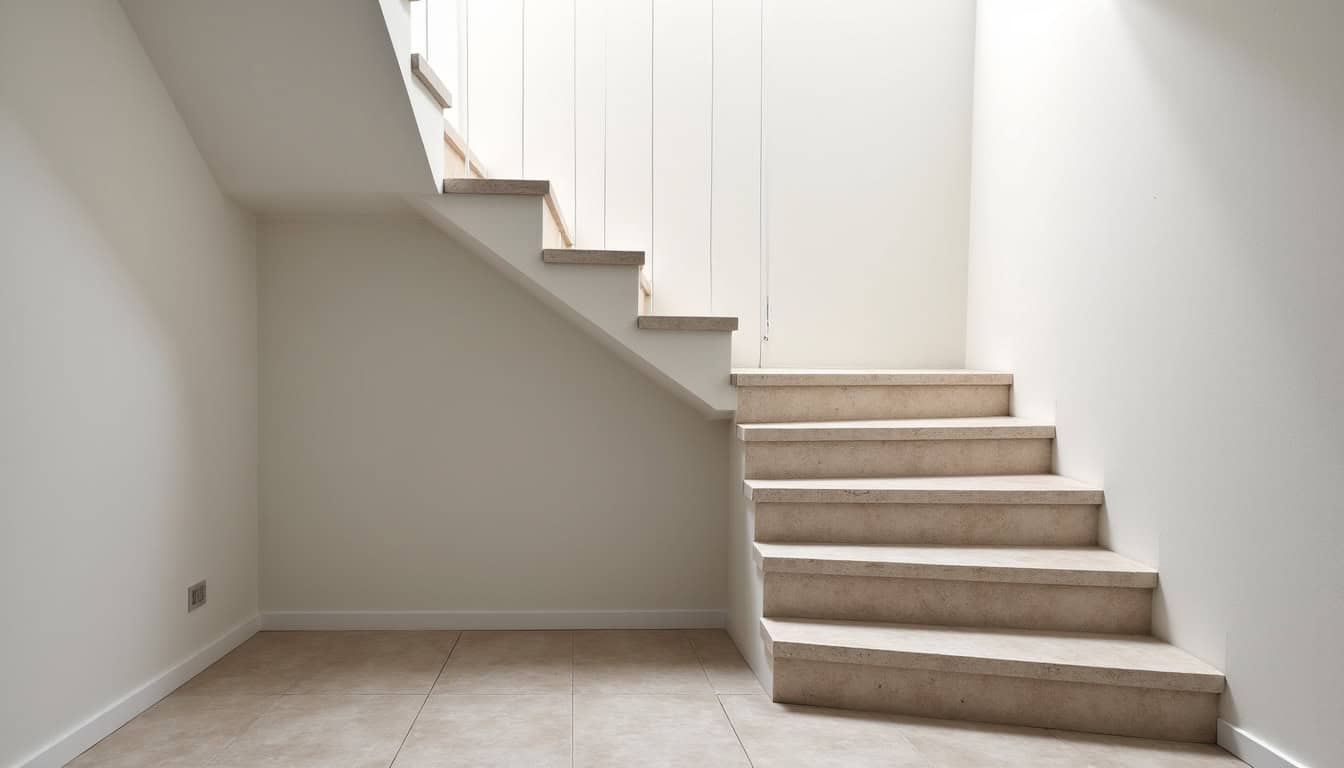 Monte-escalier droit installé dans une maison traditionnelle à Dignac