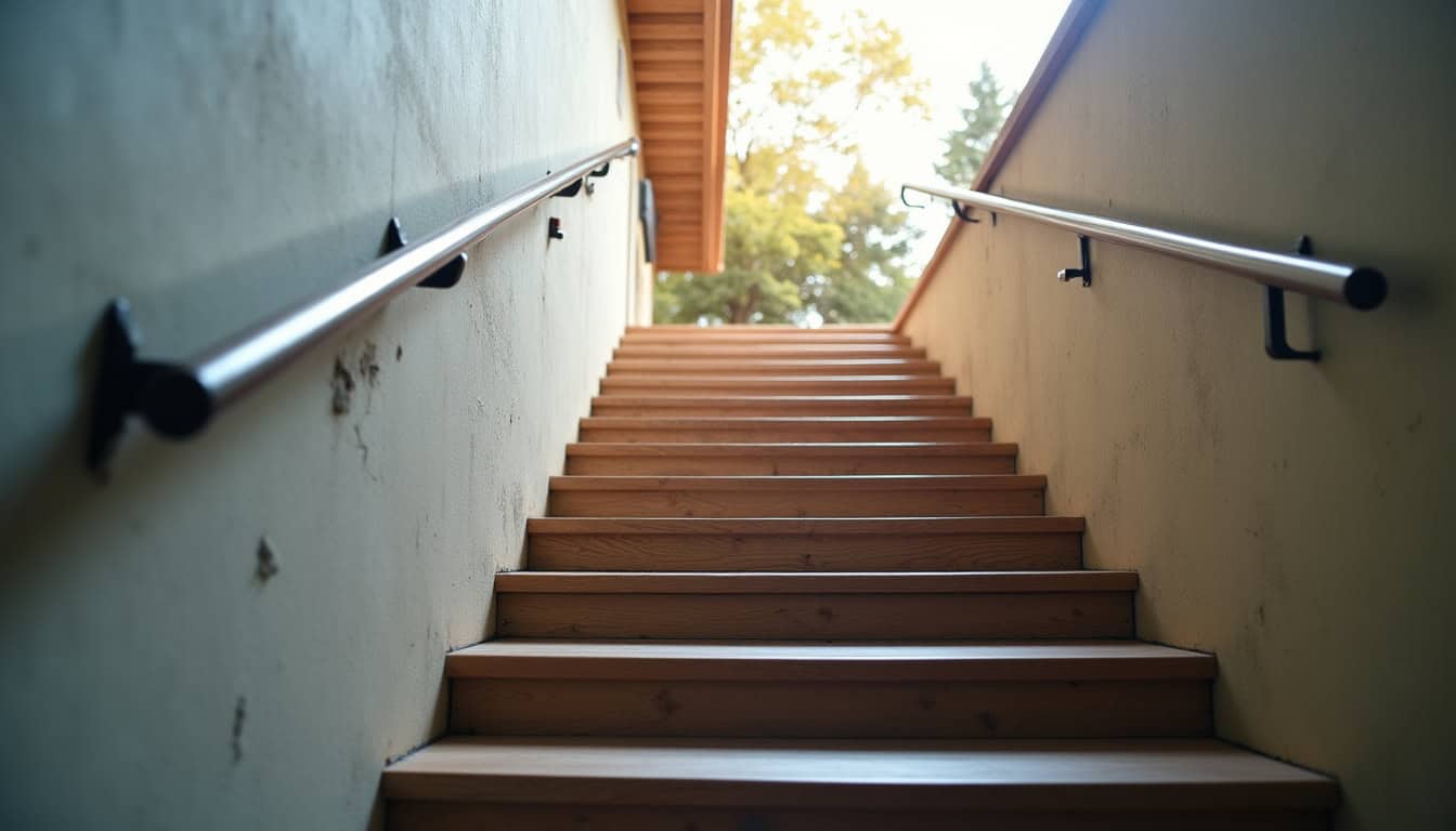 Monte-escalier droit installé sur un escalier rectiligne à Coulommiers