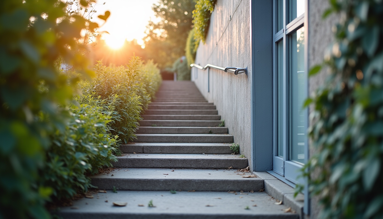 Monte-escalier droit installé sur un escalier rectiligne à Herlies, modèle simple et efficace