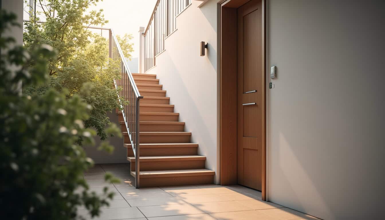 Monte-escalier en fonctionnement dans une maison de Bassillac et Auberoche