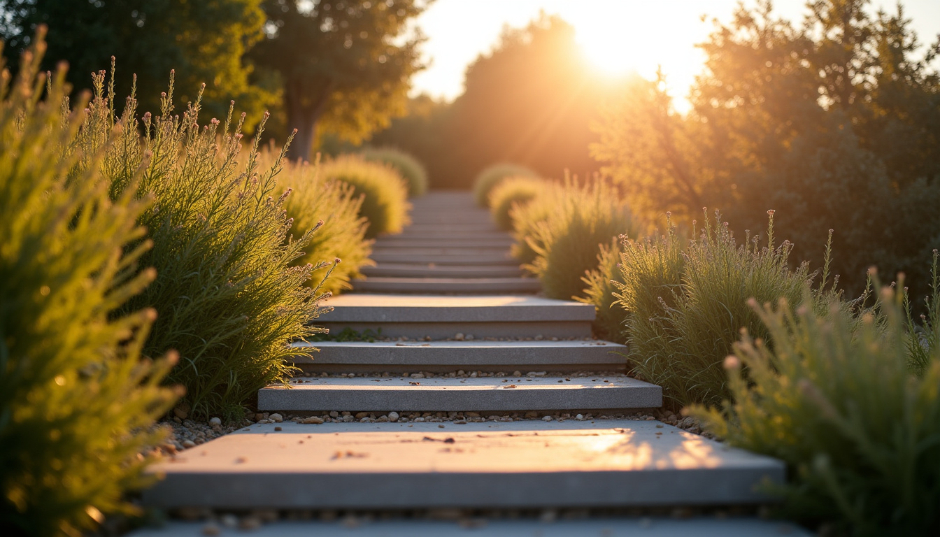 Monte-escalier extérieur en train de fonctionner au soleil à Simiane-Collongue