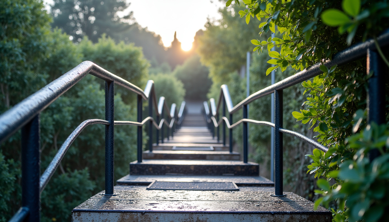 Monte-escalier extérieur fonctionnant sous la pluie à La Londe-les-Maures