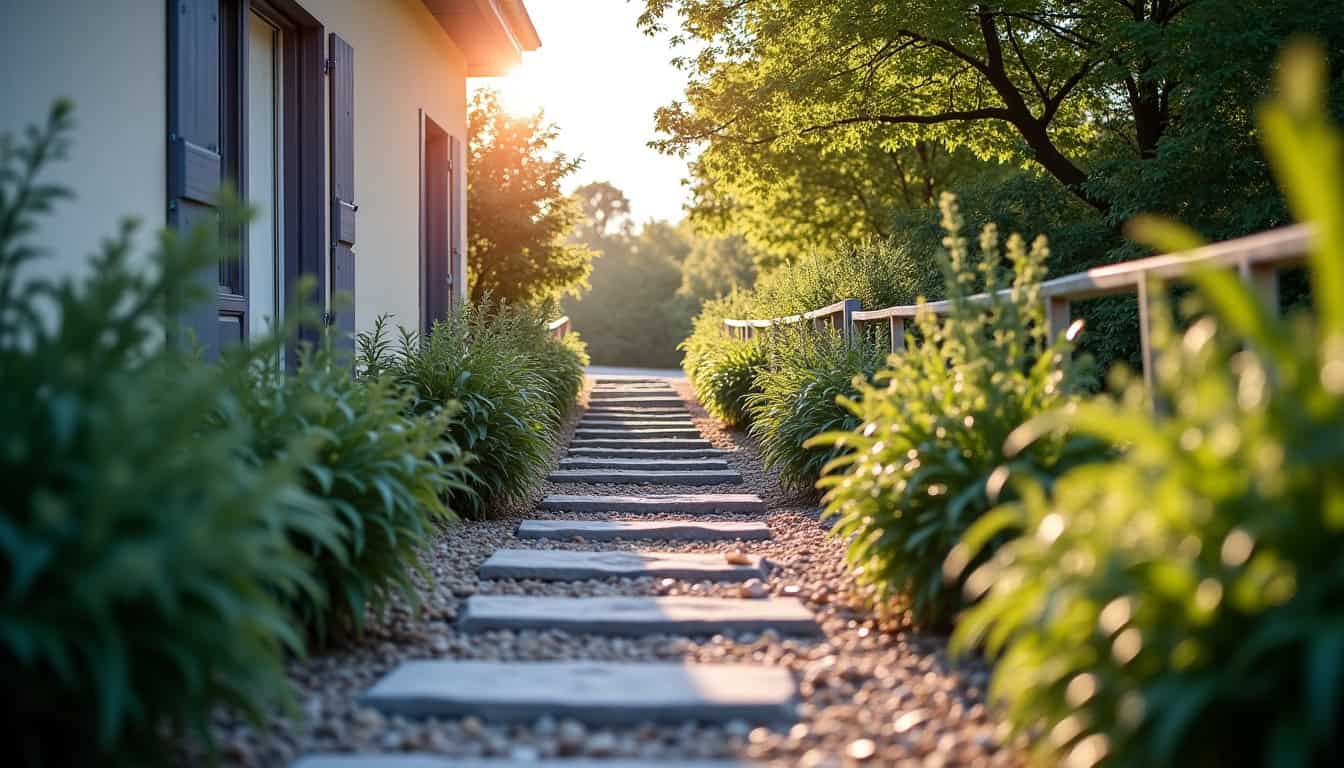 Monte-escalier extérieur résistant aux intempéries installé sur les marches d