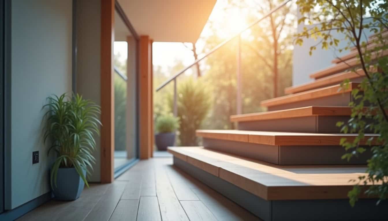 Monte-escalier installé et en fonctionnement dans une maison à Maignelay-Montigny