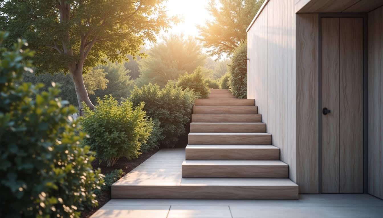 Monte-escalier intégré dans une maison à Sainte-Hélène avec design discret