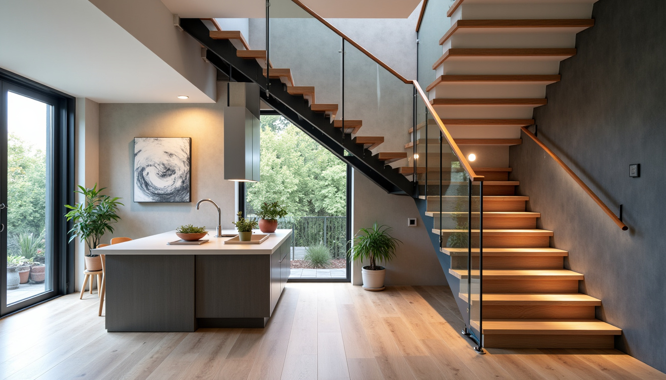 Monte-escalier moderne intégré dans une décoration intérieure contemporaine à Alleins