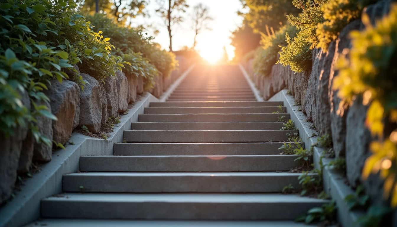 Monte-escalier tournant en cours d