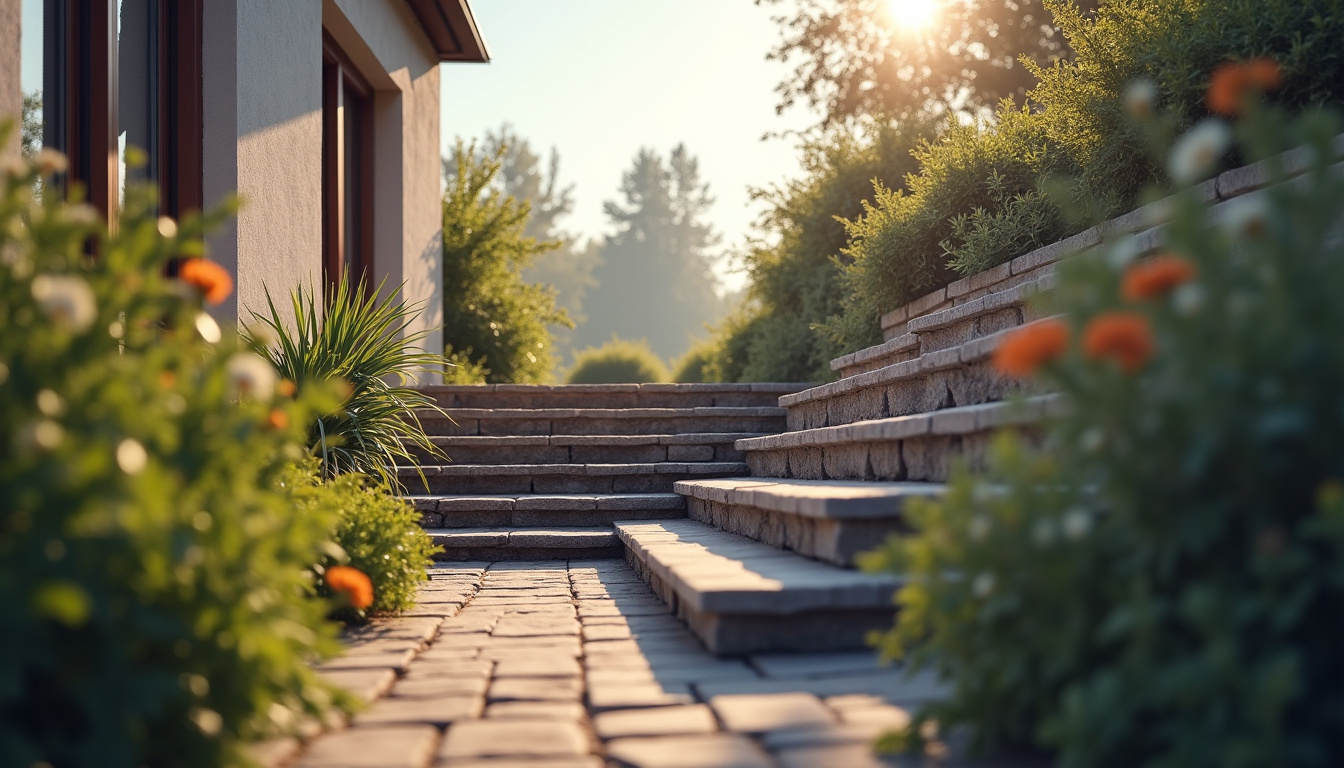 Monte-escalier tournant en cours d