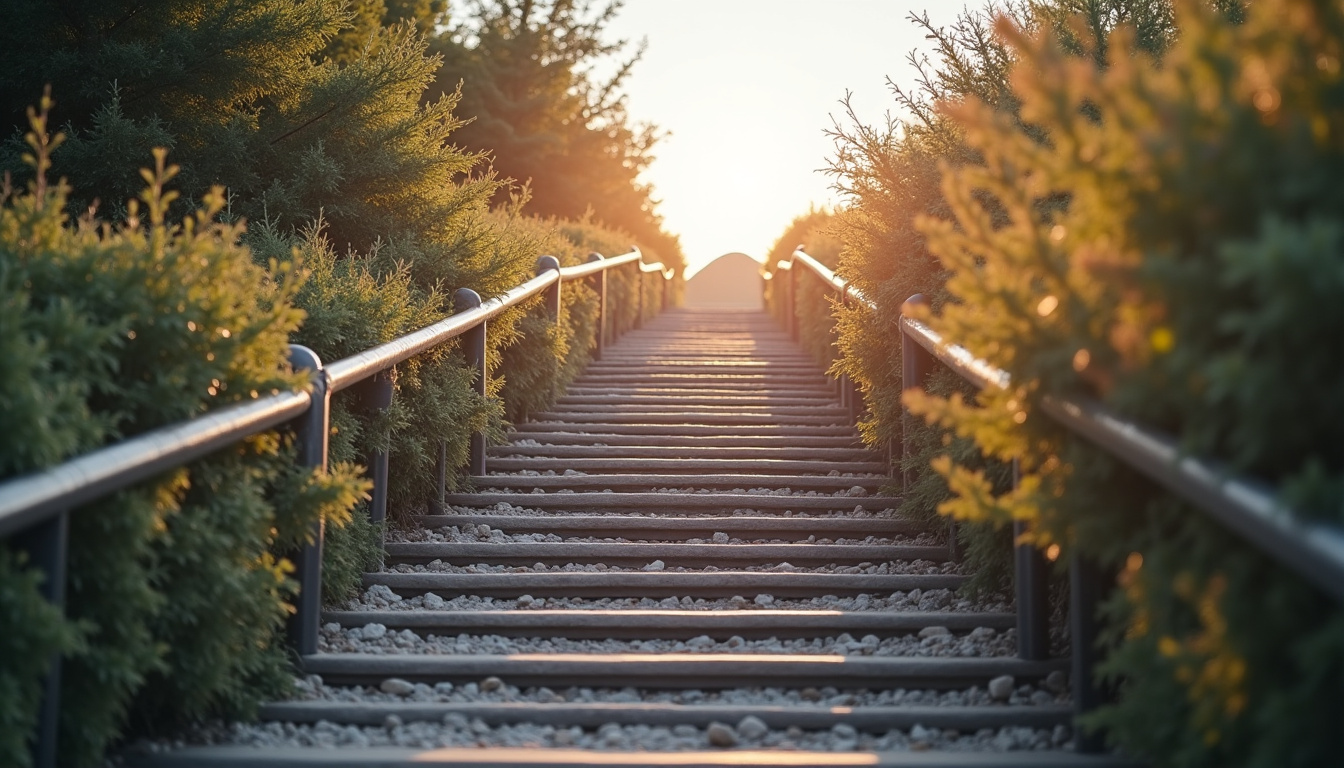 Monte-escalier tournant en cours d