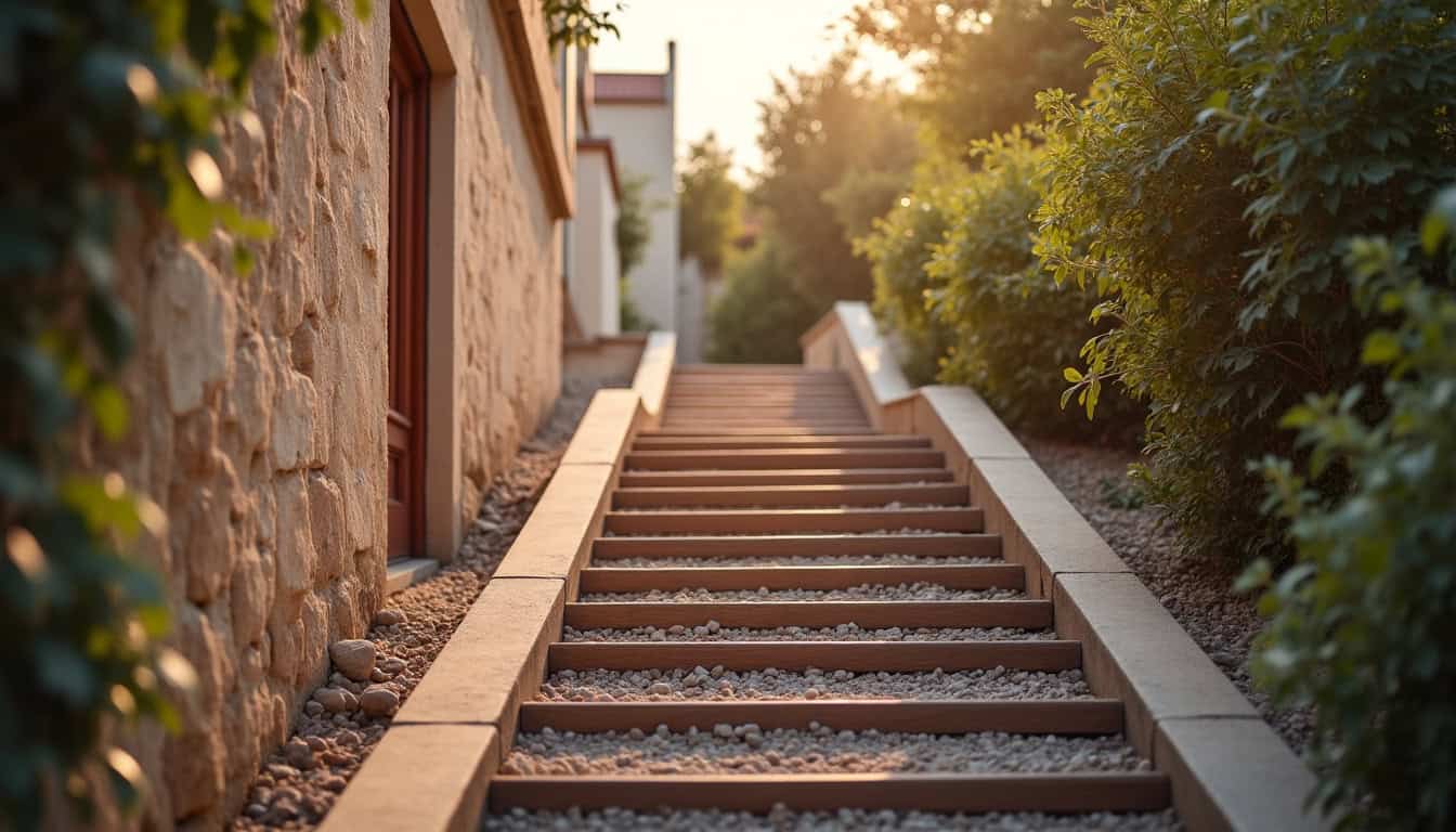 Monte-escalier tournant installé dans un escalier à virage à Orange