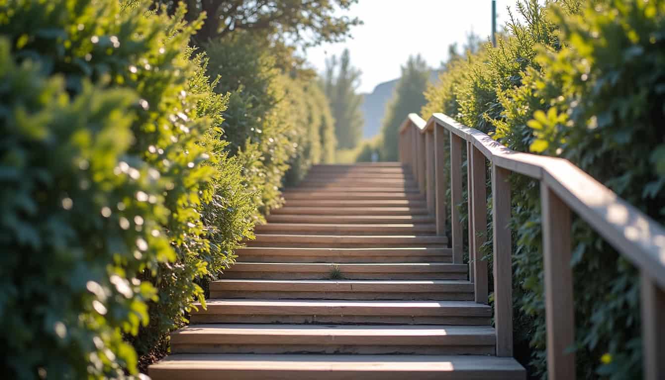 Monte-escalier tournant installé dans une habitation à Elbeuf, adapté à un escalier avec virage