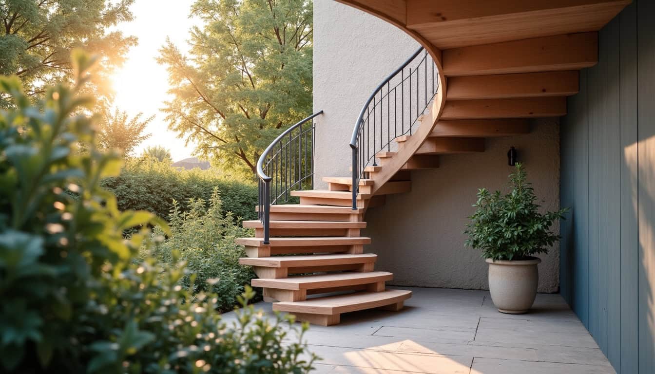 Monte-escalier tournant installé dans une maison à Arsac en Gironde
