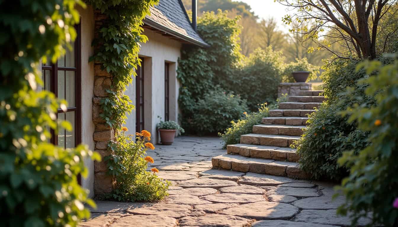Monte-escalier tournant installé dans une maison ancienne de Saint-Augustin-des-Bois, montrant l