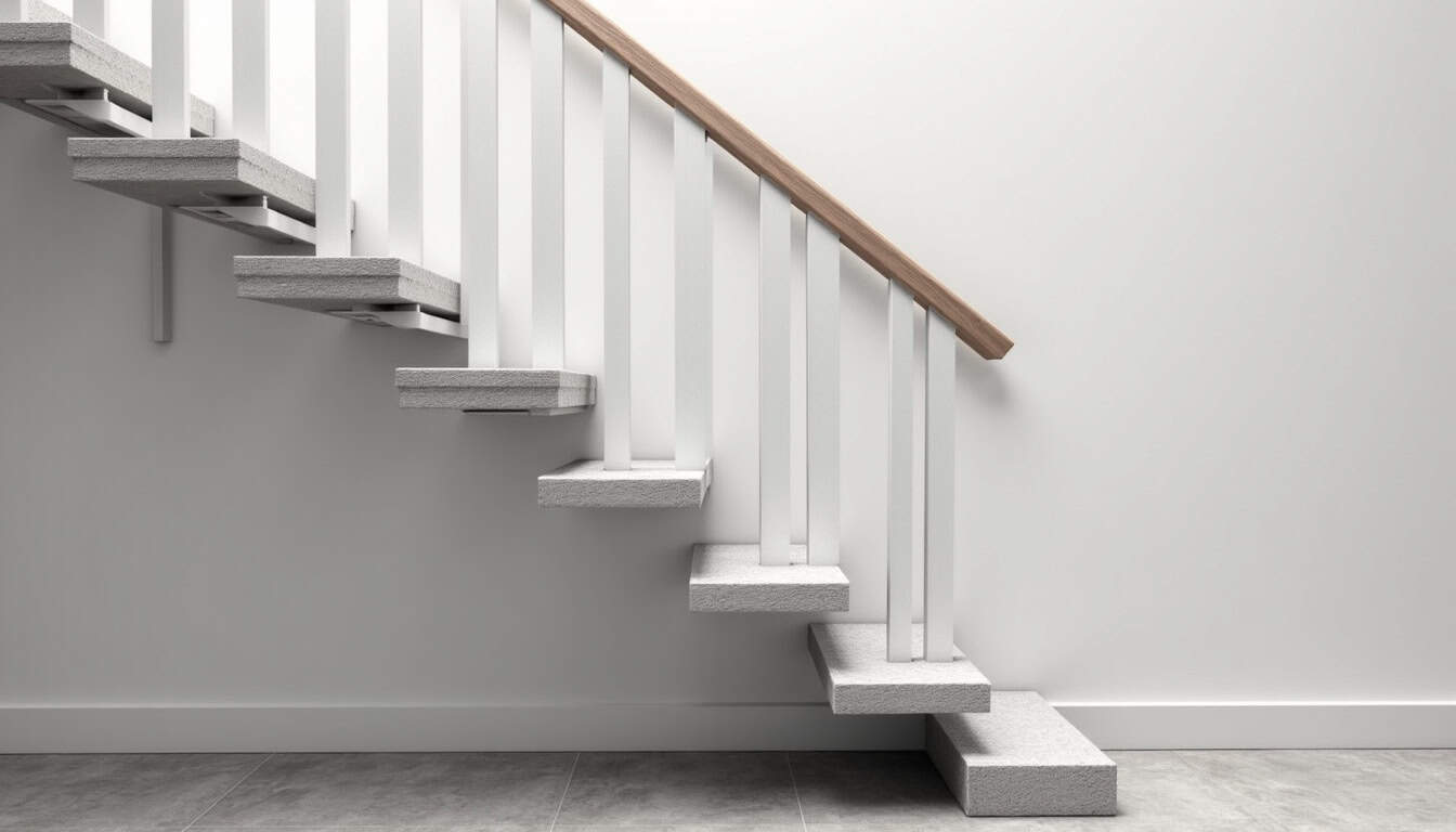 Monte-escalier tournant installé sur un escalier avec virage à Saclas