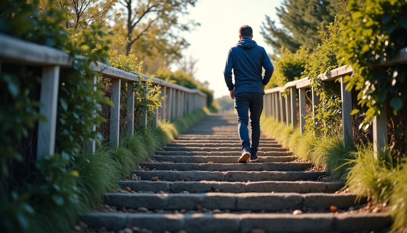 Monte-escalier tournant installé sur un escalier en colimaçon à Rouvres