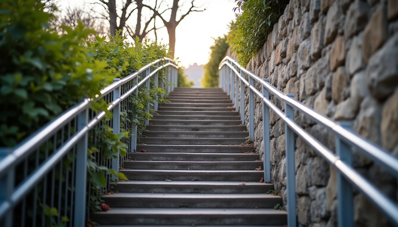 Monte-escalier tournant installé sur un escalier en colimaçon à Villefranque