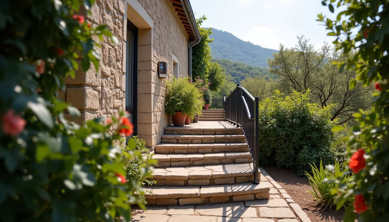Pose d’un monte-escalier tournant dans une maison ancienne à Terres-de-Haute-Charente