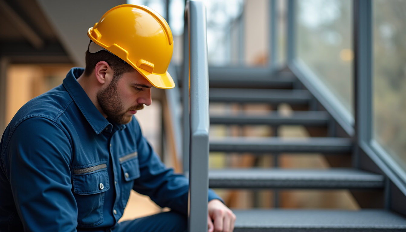 Technicien effectuant la maintenance d