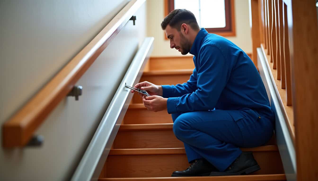 Technicien effectuant la maintenance d
