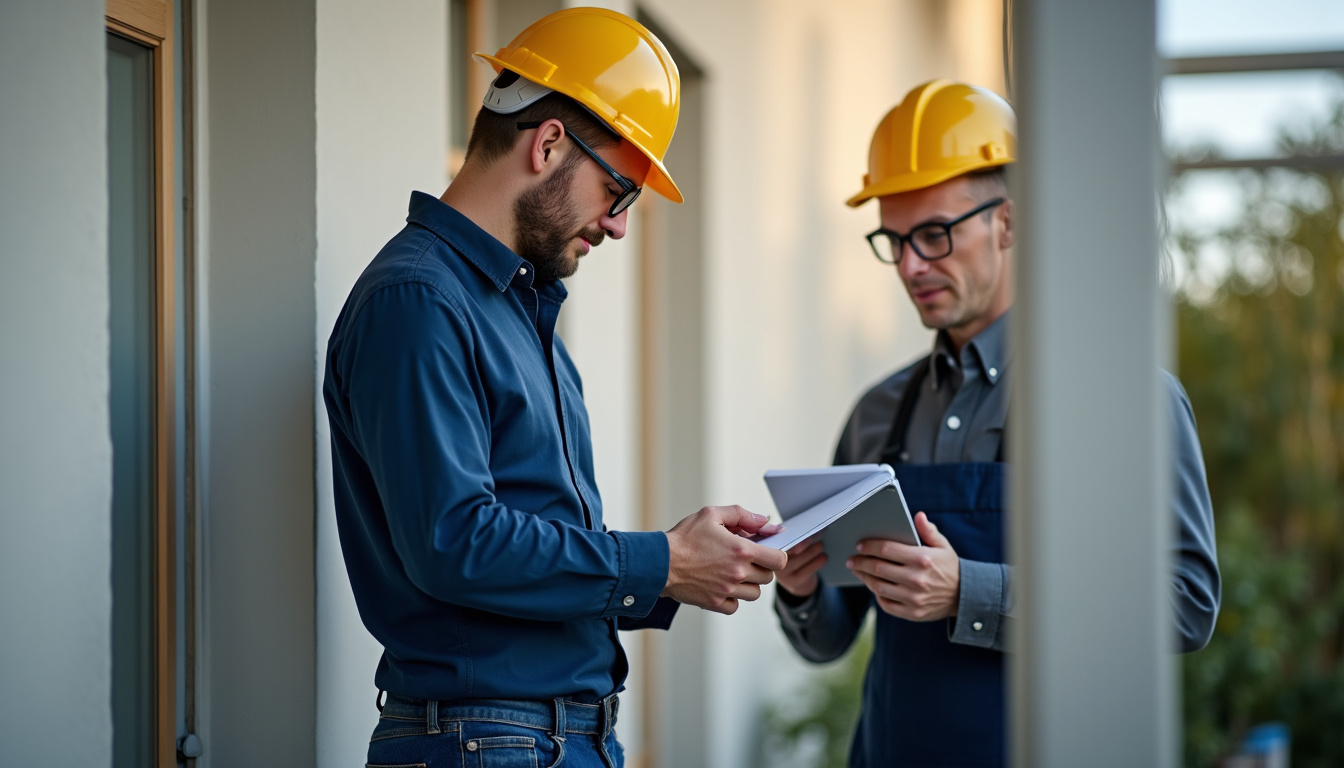 Technicien effectuant une inspection technique avant installation à Scorbé-Clairvaux