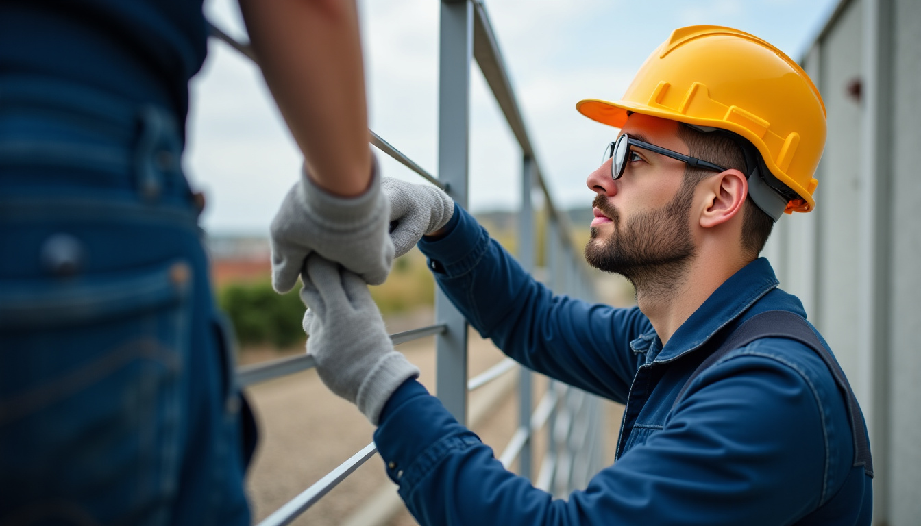 Technicien effectuant une maintenance préventive sur un monte-escalier à Gramat