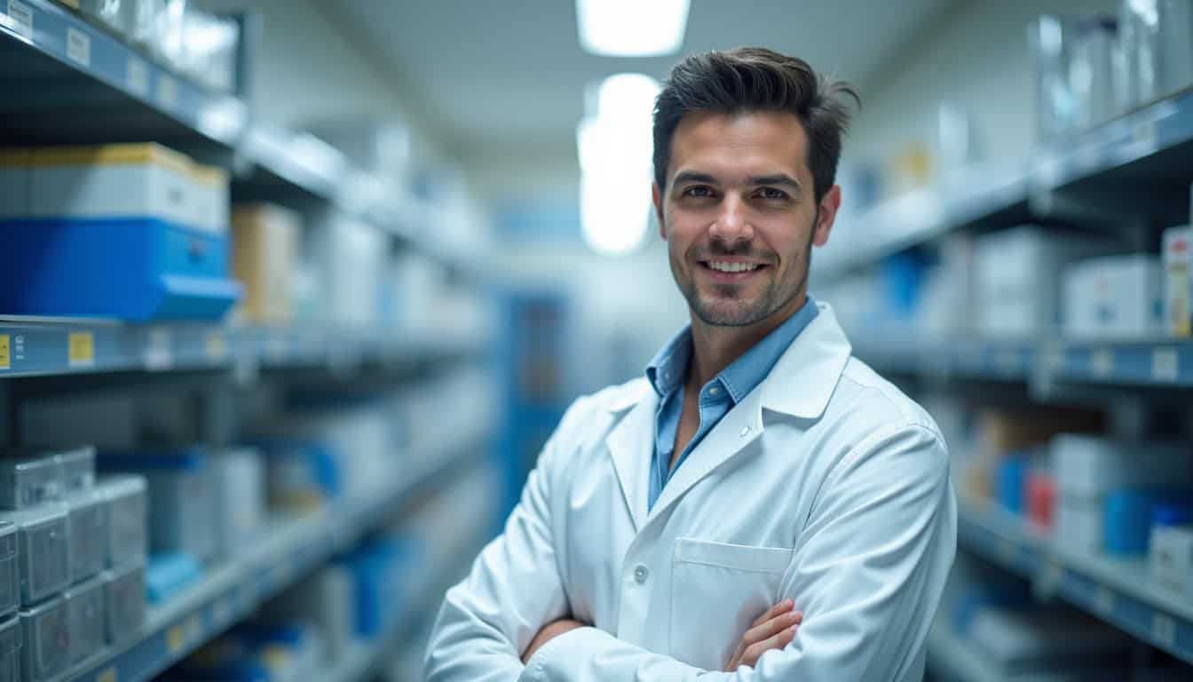 Technicien en train d