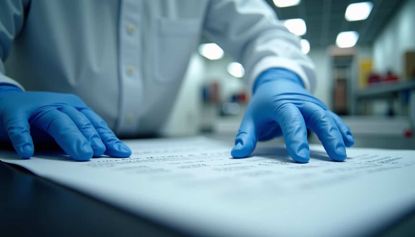 Technicien en train d