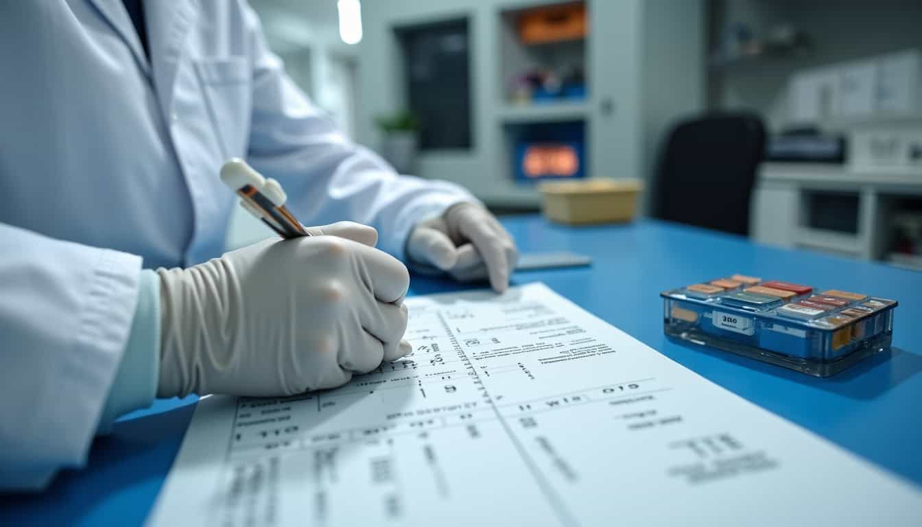 Technicien en train d