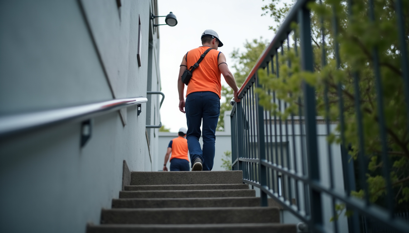 Technicien en train d