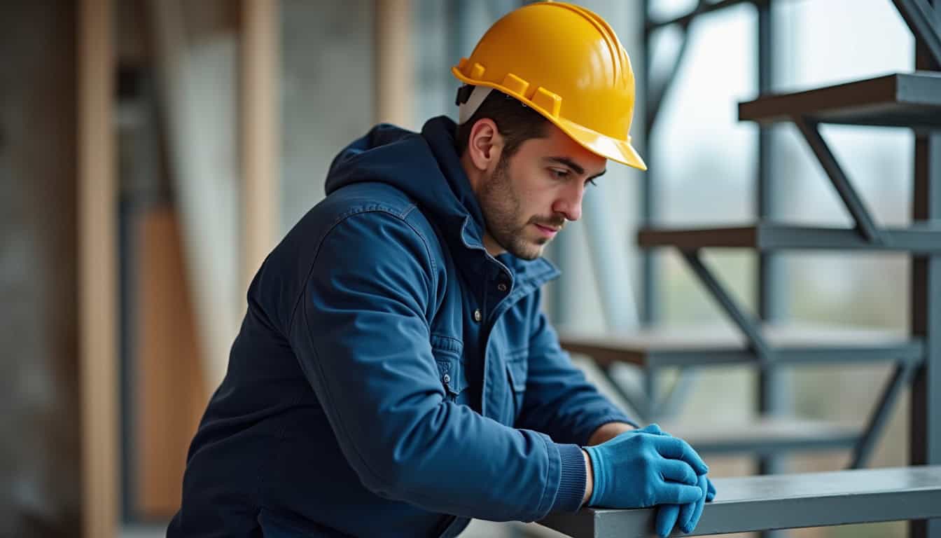 Technicien en train d