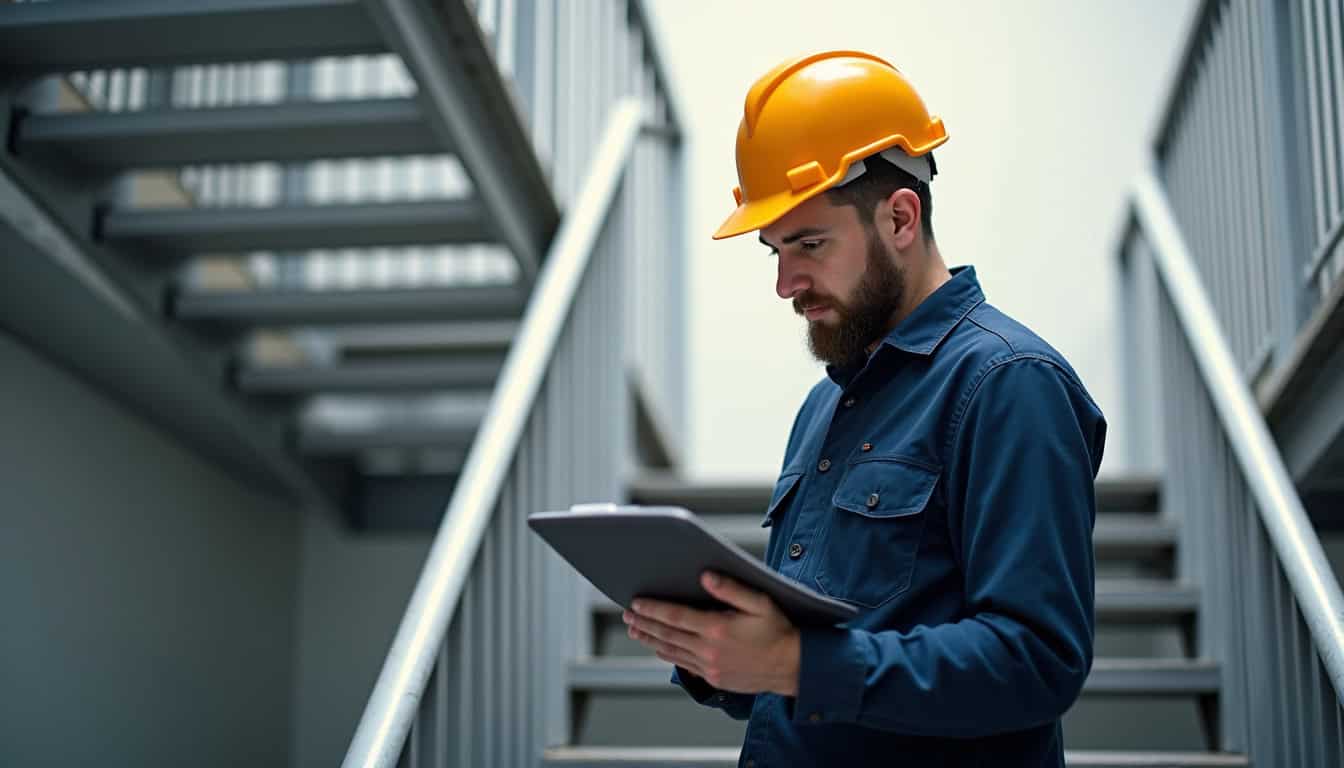 Technicien en train d