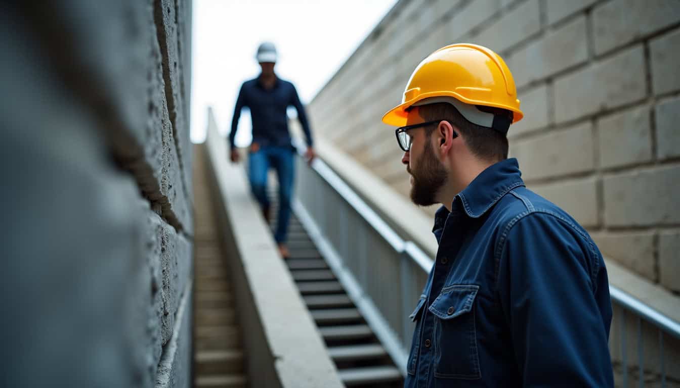 Technicien en train d