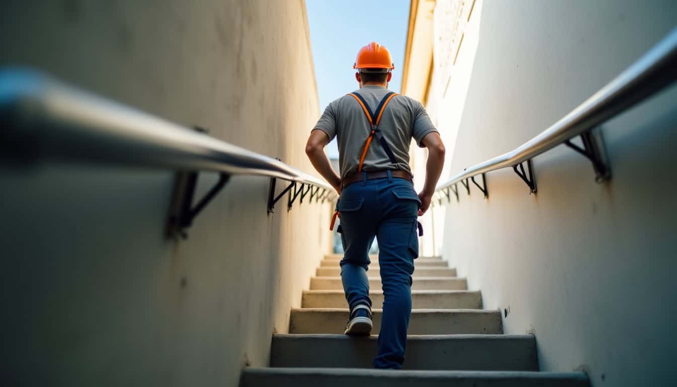 Technicien en train d