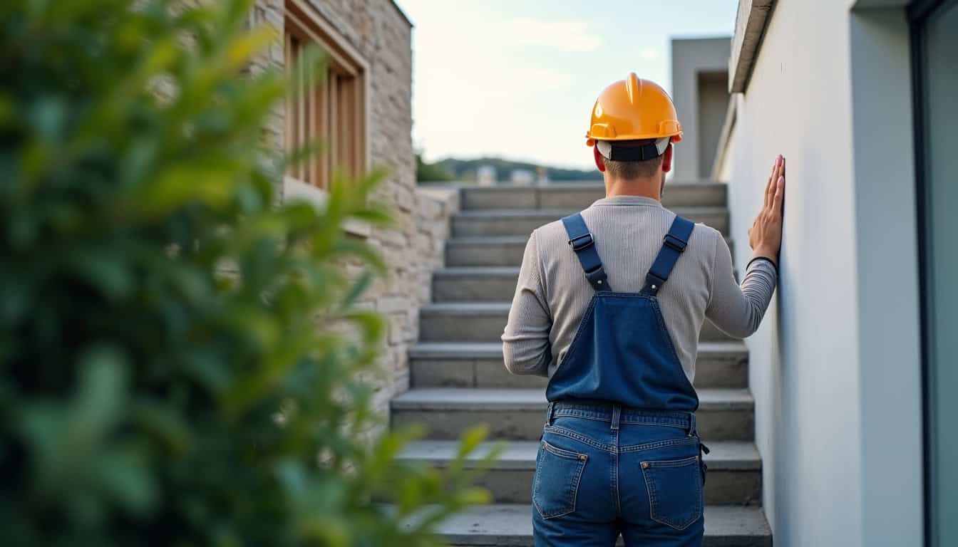 Technicien en train d