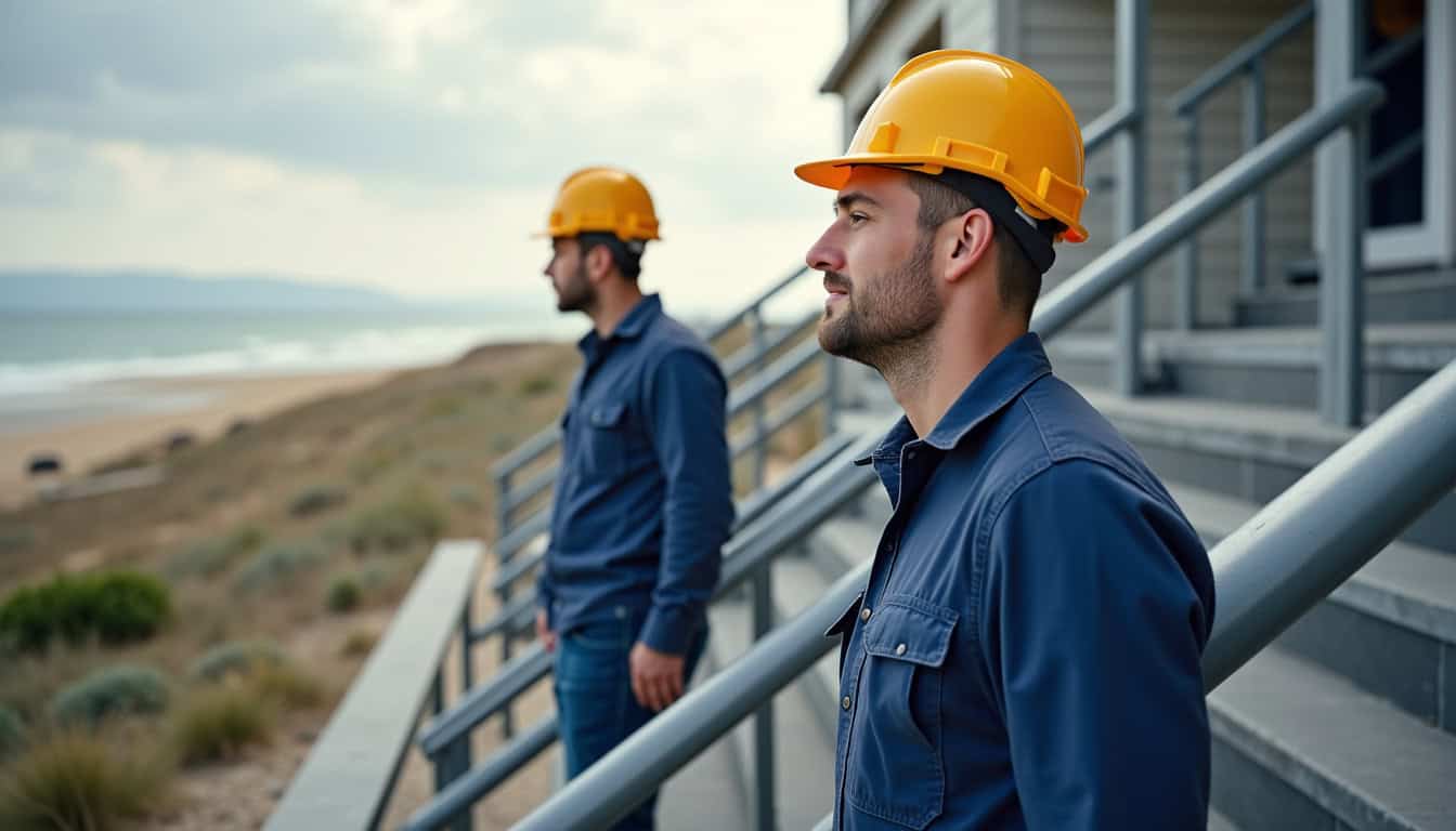 Technicien en train d