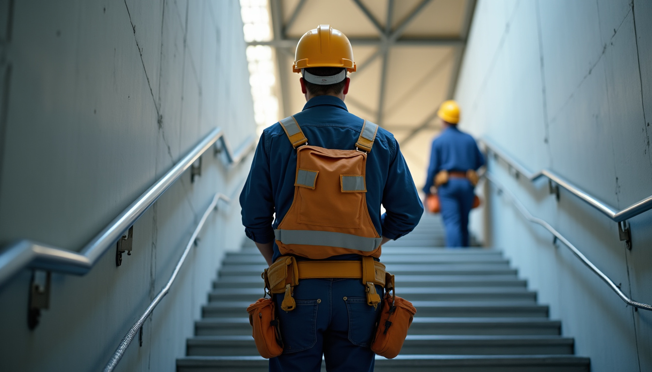 Technicien en train d