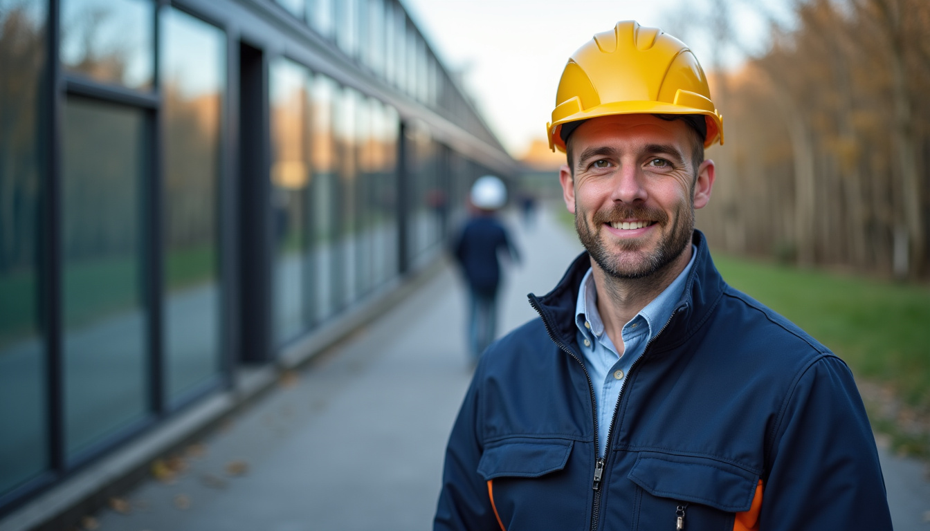 Technicien en train d